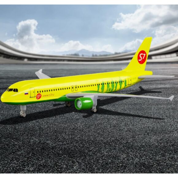 1:300 Scale Siberia Airbus 320 Airplane Models Alloy Diecast Airplane Model - Picture 3 of 10
